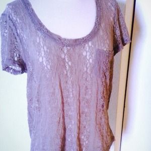 Nordstrom Tops - ⚡️LABORDAY SALE⚡️ Nordstrom Lace Pocket Tee Nordstrom Tops - ⚡️LABORDAY SALE⚡️ Nordstrom Lace Pocket Tee