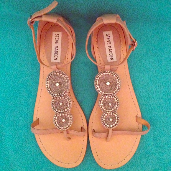 Steve Madden Shoes - Steve Madden Nude Sparkle Flats