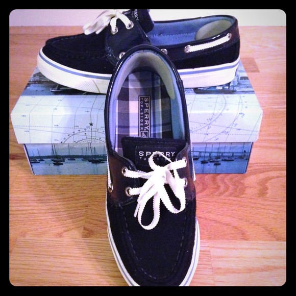 Sperry Top-slider navy wool, like new!!!