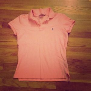 Ralph Lauren bubblegum pink slim-fit polo
