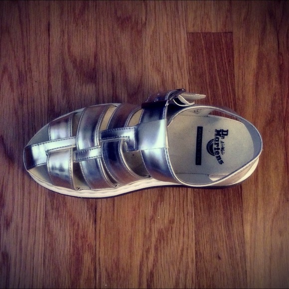 Doc Martens Agyness Deyn Collection, Silver sandal - Picture 3 of 3