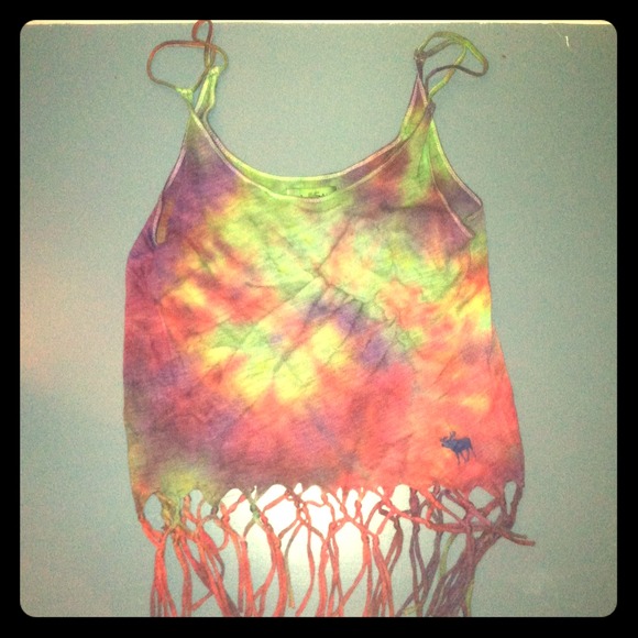 Fringe tye dye shirt