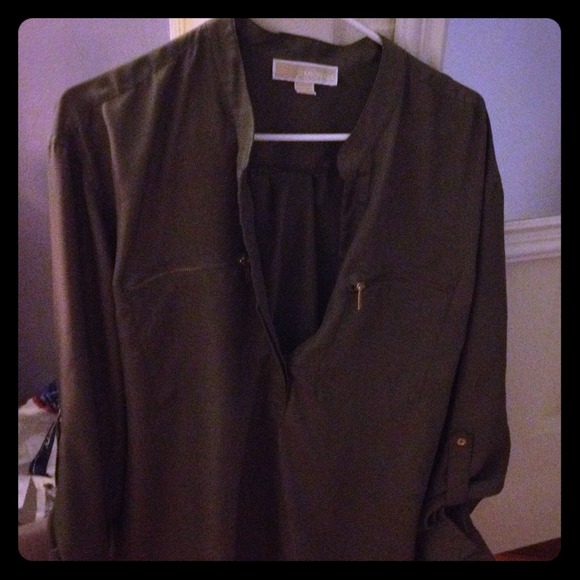MICHAEL Michael Kors Olive Green blouse