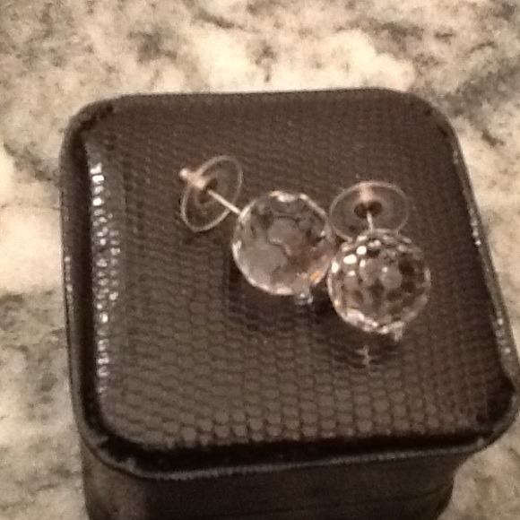 Large disco ball glass studs