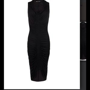 All Saints Draw Dress Black Jersey As new us8