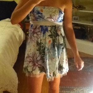 Floral strapless dress. Reduced price!!