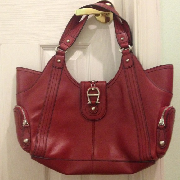 Red authentic Aigner purse!