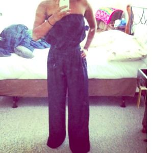strapless jumpsuit