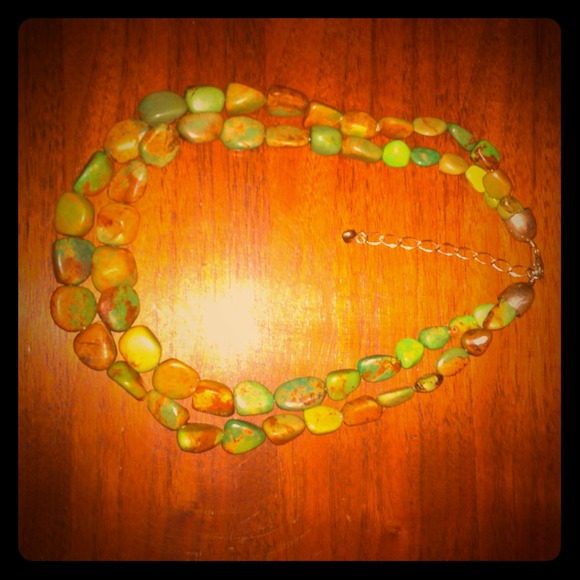 Pretty green and brown necklace