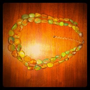 Pretty green and brown necklace