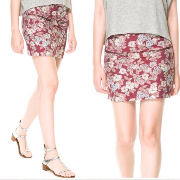 Zara Floral Skirt - Picture 2 of 4