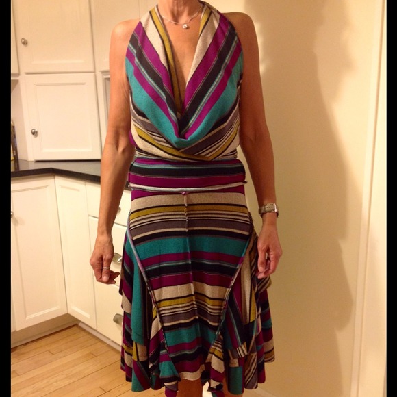 Inside out halter dress SZ S 4 to 6