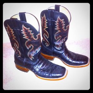 SOLD ON EBAY!! Larry Mahan Blk Men's Cowboy boots