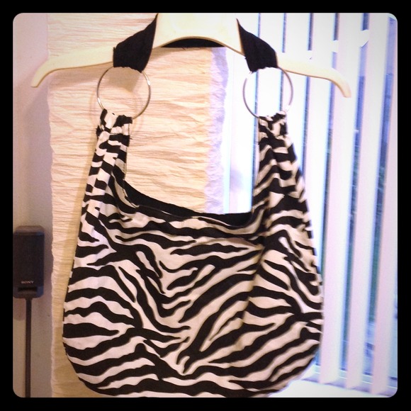 Zebra print purse