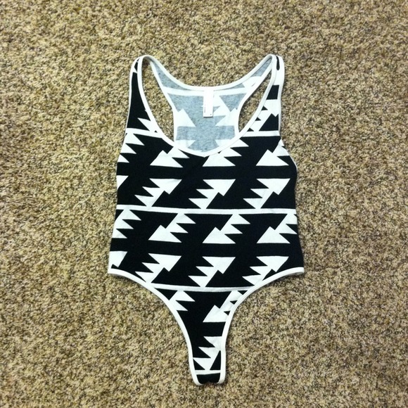 American Apparel tank thong bodysuit/leotard