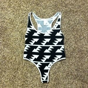 American Apparel tank thong bodysuit/leotard