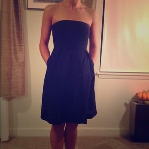 🚨Reduced! Strapless navy Jcrew dress