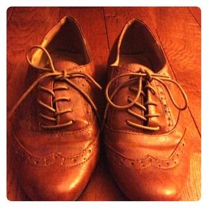 Lace Oxford Flat (brown)