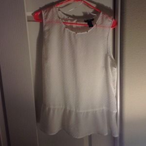 H&M sheer peplum top