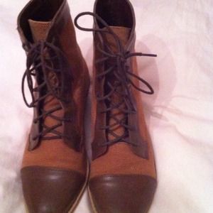Shoes - Brown lace up combat boots Shoes - Brown lace up combat boots