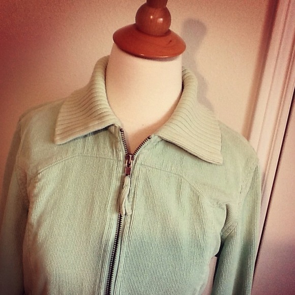 MINT CORDUROY SMALL BOMBER JACKET - Picture 2 of 4