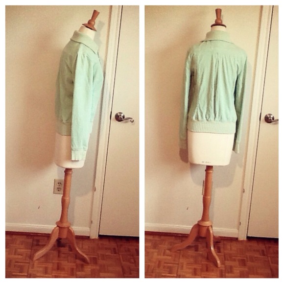 MINT CORDUROY SMALL BOMBER JACKET - Picture 4 of 4