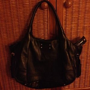 Kate Spade black leather handbag