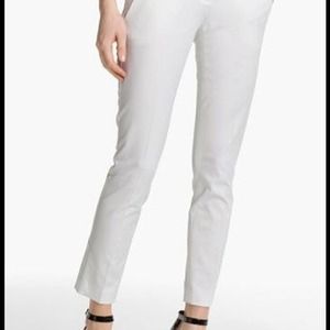 Theory WHITE ANKLE PANT