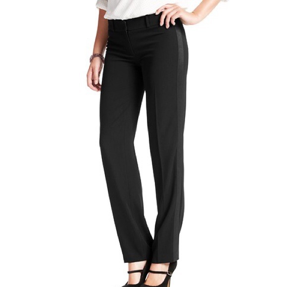 **Sold**Ann Taylor Loft Marisa fit Black Trousers - Picture 1 of 4