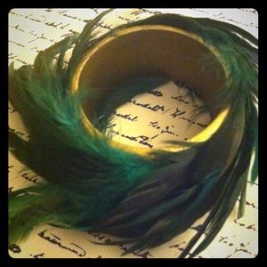 Signature Feather Bangle Bracelet