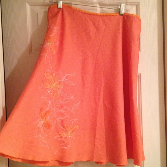 Orange skirt