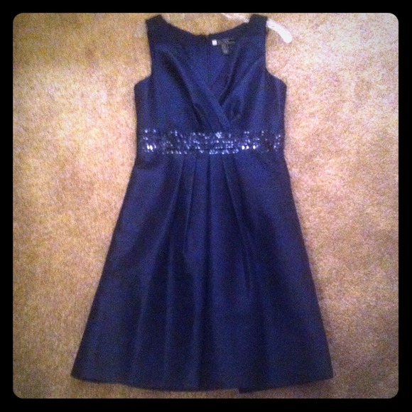 Midnight Blue Cocktail Dress - Picture 1 of 2
