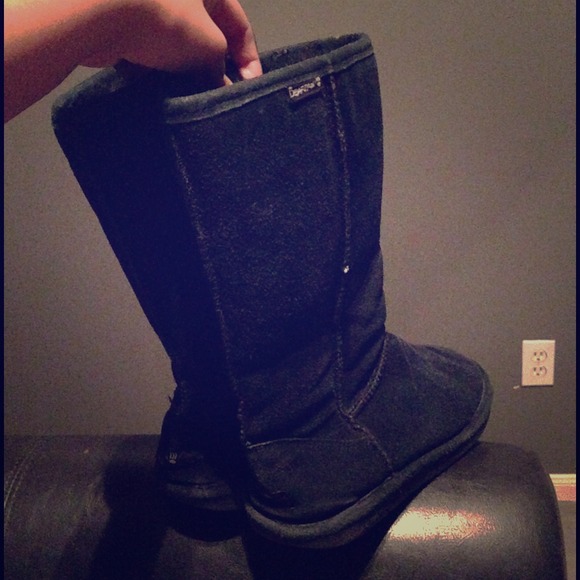 Bearpaw brand "Tall" black Ugg-like boots