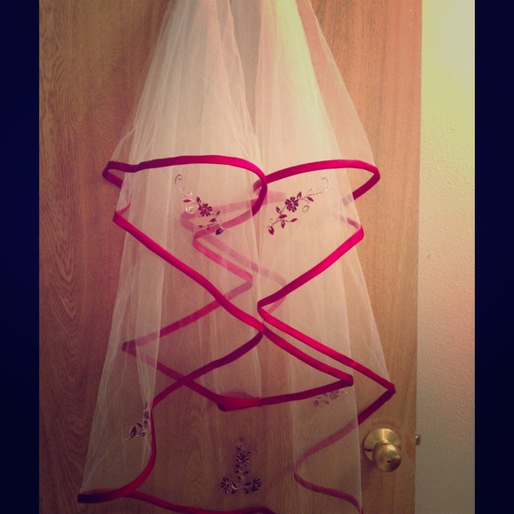 Veil from David's bridal.