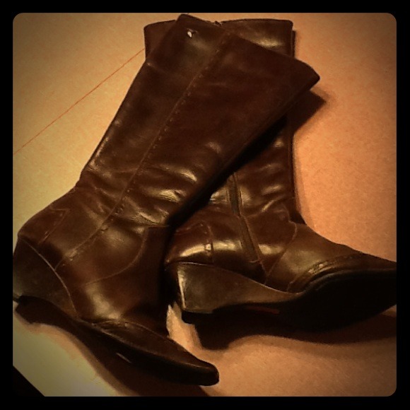 Real leather boots, lots of character