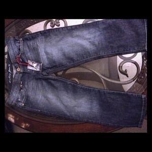 SOLD**Denim capri pants
