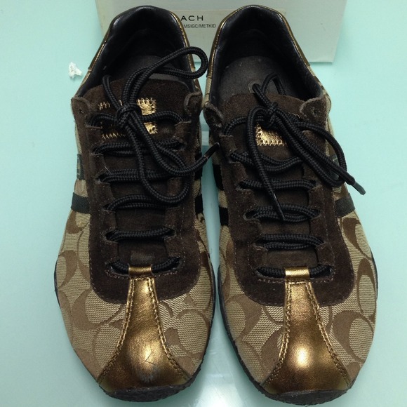 New coach kate sneakers in khaki bronze - Picture 2 of 4