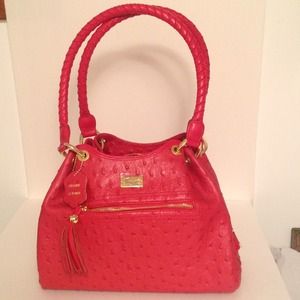 Isabella Adams Genuine Leather Red Purse