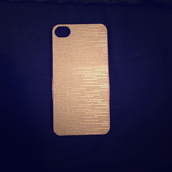 Silver glitter IPHONE 4s case