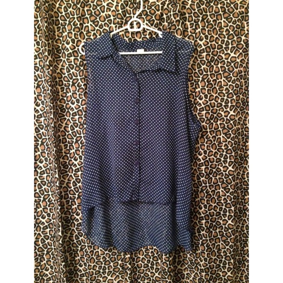 Polka dot blouse