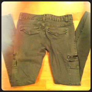 *Reserved* Green skinny premium denim pants