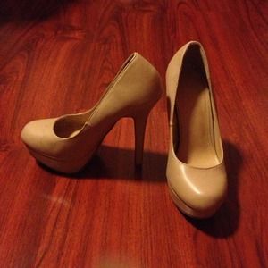 Forever 21 nude pumps. Used once.