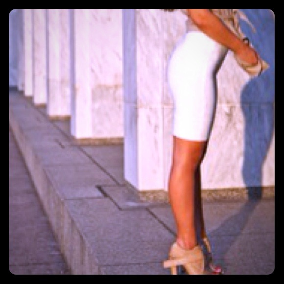 White bandage skirt
