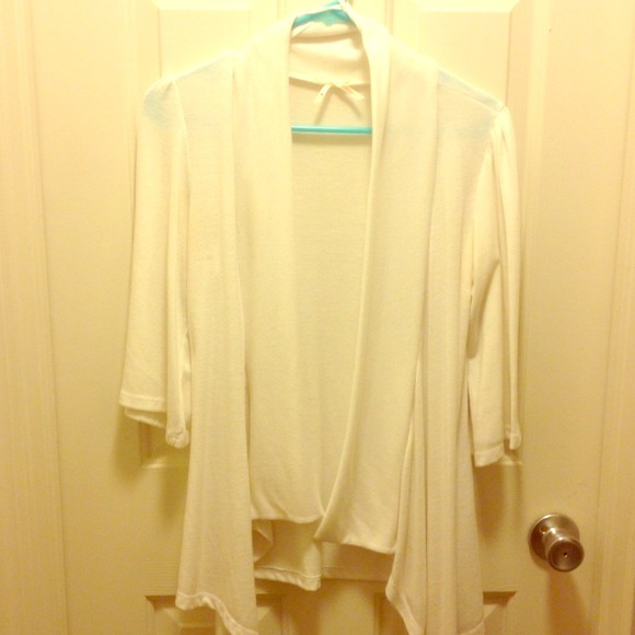 White Long Cardigan