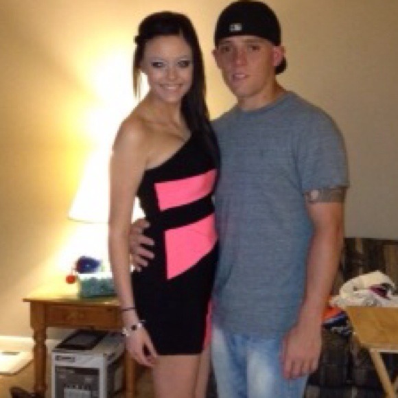 Neon & Black One Strap Dress [Will Trade]