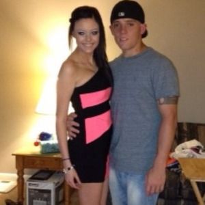 Neon & Black One Strap Dress [Will Trade]