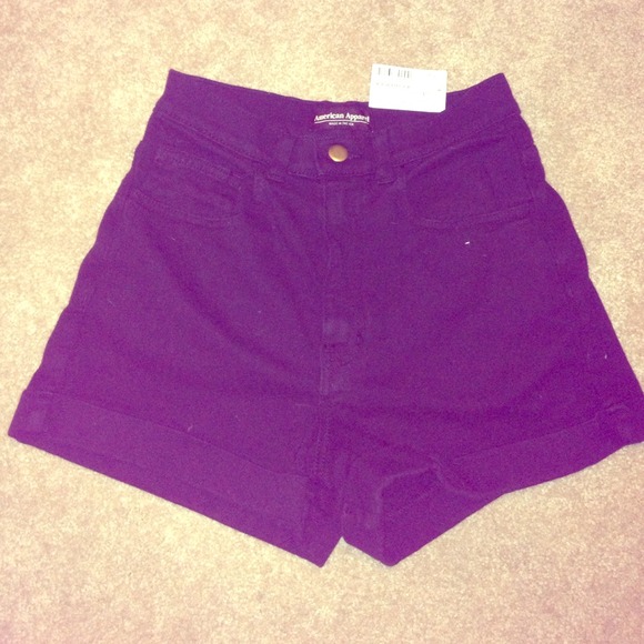 American Apparel black high waist shorts! NTW