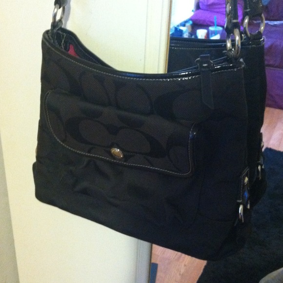 Black Coach Across the body purse