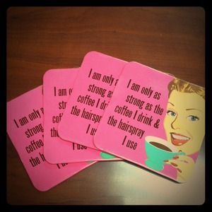 🚫SOLD IN BUNDLE🚫 Coffee and Hairspray" Coasters