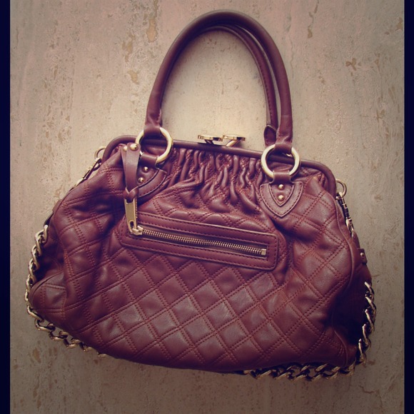 Sold. . . Marc Jacobs Brown Leather Stam Purse
